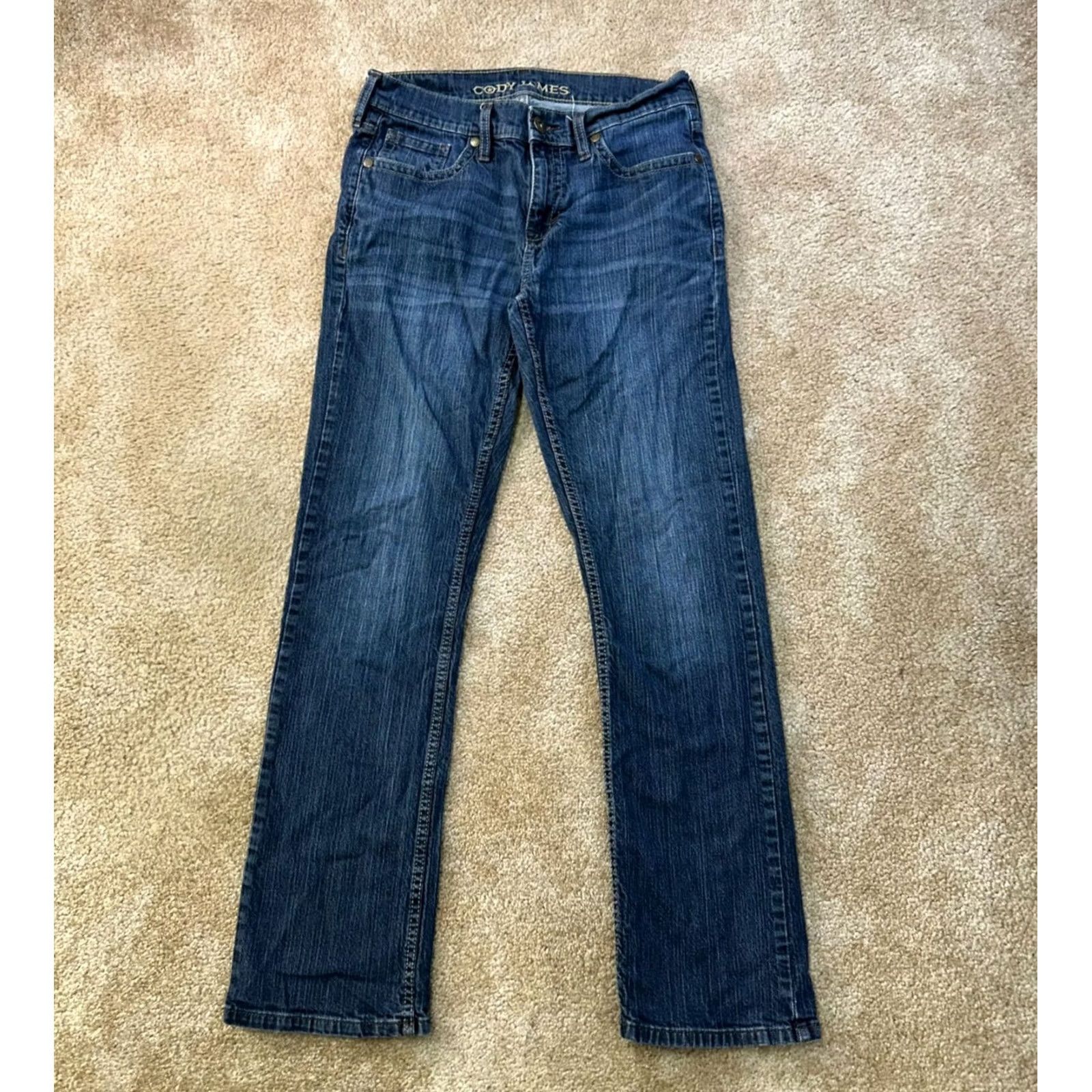 Cody James Cody James Jeans Men's 30x32 Blue Denim Western Wear Cowboy Straight Leg 5-Pocket Denim Cotton Jeans Size US 30 / EU 46 - 2 Thumbnail