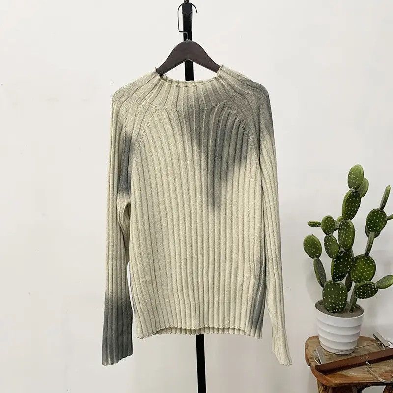 Vintage Graffiti Old Slim Fit Knitted Sweater Pullover y2k style Size US M / EU 48-50 / 2 - 4 Thumbnail