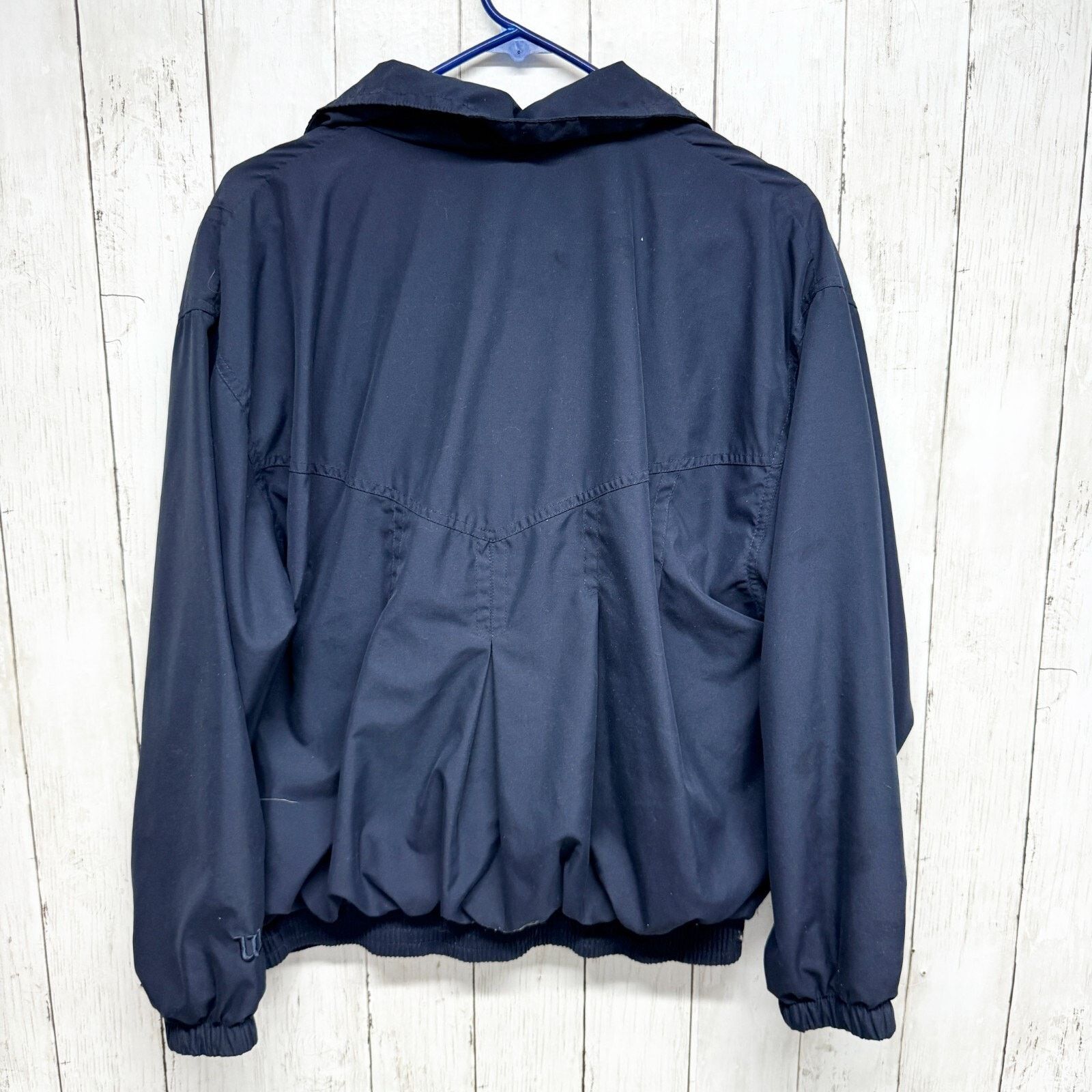 Wilson VTG Y2K Wilson Medium Track Jacket Blue Lined Shoulder Pads Size M / US 6-8 / IT 42-44 - 4 Thumbnail