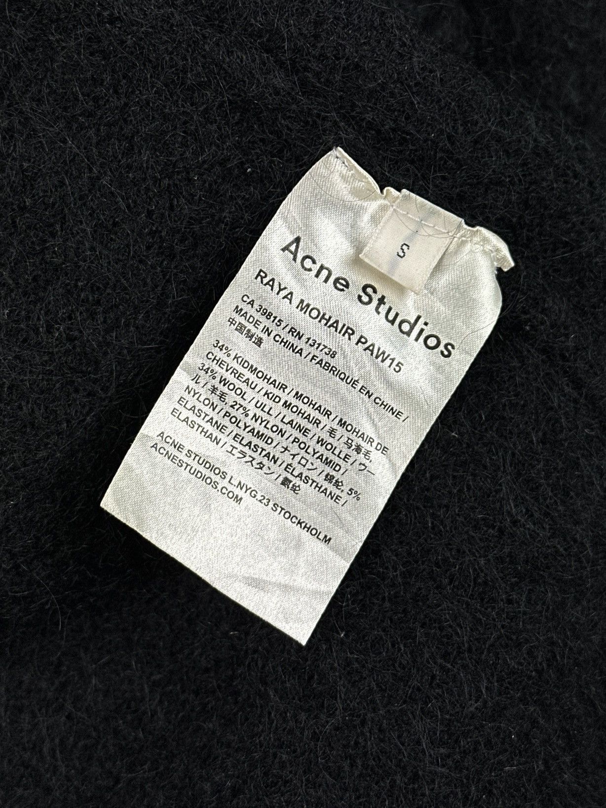 Acne Studios Acne Studios Women's Raya Mohair PAW15 Wool Sweater Cardigan Size S / US 4 / IT 40 - 6 Thumbnail