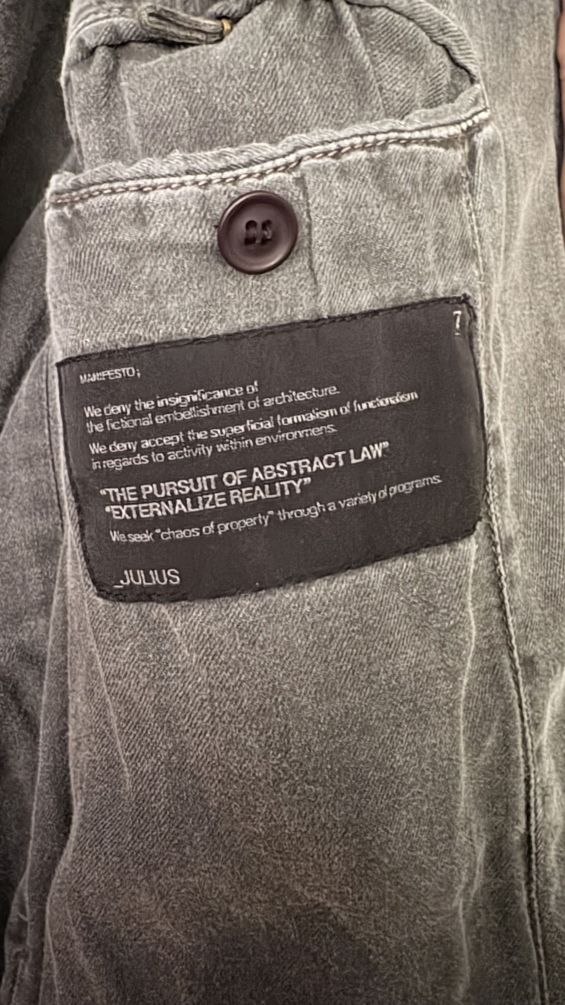 Julius JULIUS 7 AW2010 Archive Denim Hooded Coat – Manifesto Era Size US L / EU 52-54 / 3 - 7 Thumbnail