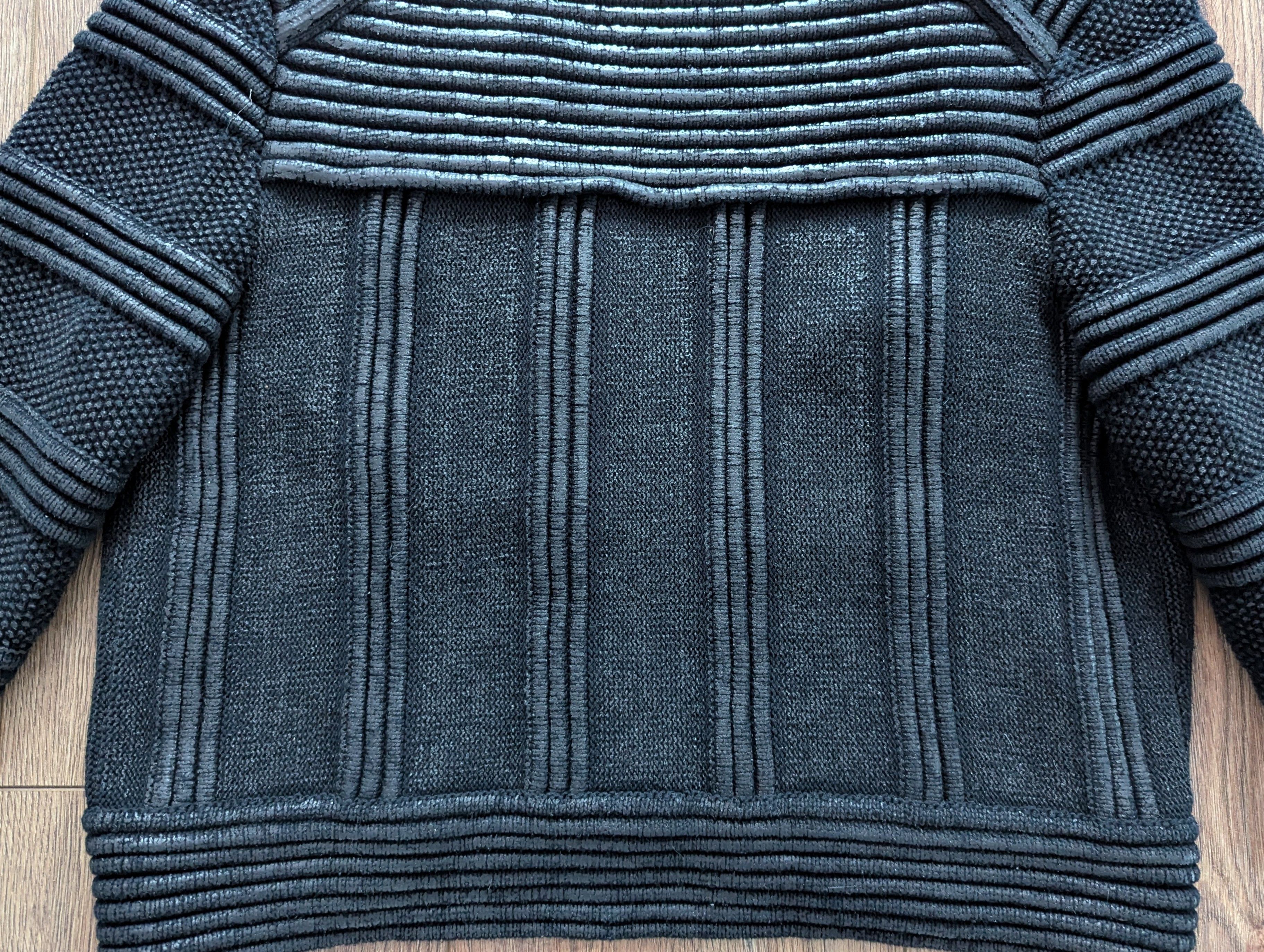 Isabel Marant ISABEL MARANT Black Textured Coated Cotton Knit Cardigan Size M / US 6-8 / IT 42-44 - 16 Thumbnail