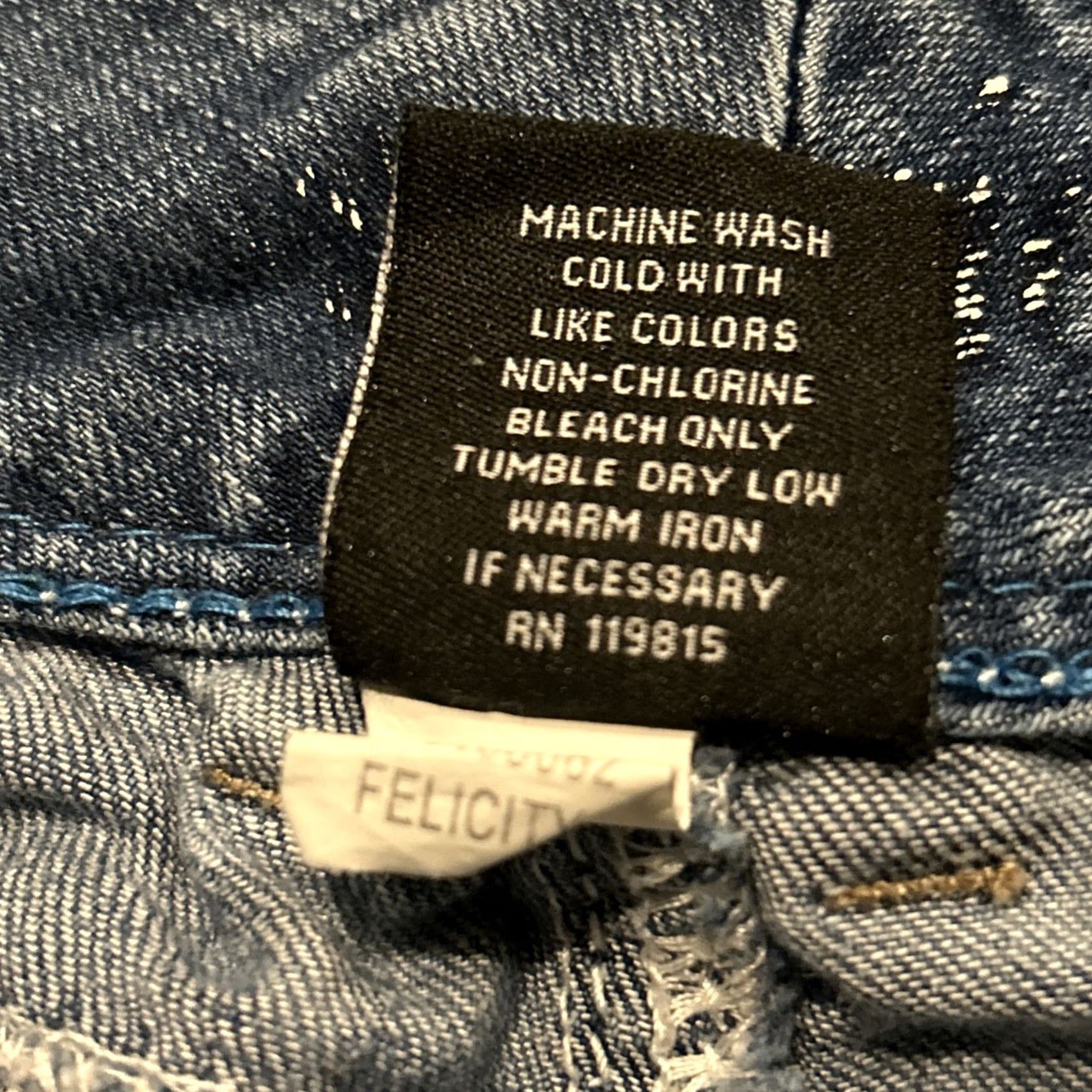 Vintage Series 31 Felicity Jeans Womens 9 Blue Distressed Pockets Bootcut Denim Mid Rise 29in Inseam A45 Size 30" / US 8 / IT 44 - 3 Thumbnail