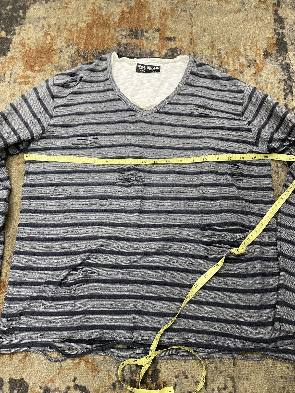 Beams Plus × Japanese Brand vintage beams heart distress longsleeve Size US M / EU 48-50 / 2 - 17 Thumbnail