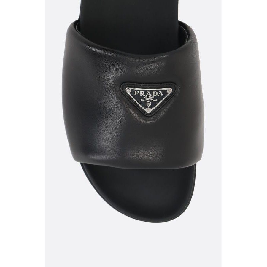 Prada PRADA Black Nappa Slides New & Authentic (Men's size:6;) Size US 6 / EU 39 - 5 Thumbnail