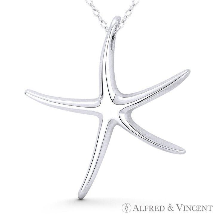 Other Starfish Ocean Sealife Charm Pendant in .925 Sterling Silver Size ONE SIZE - 1 Preview