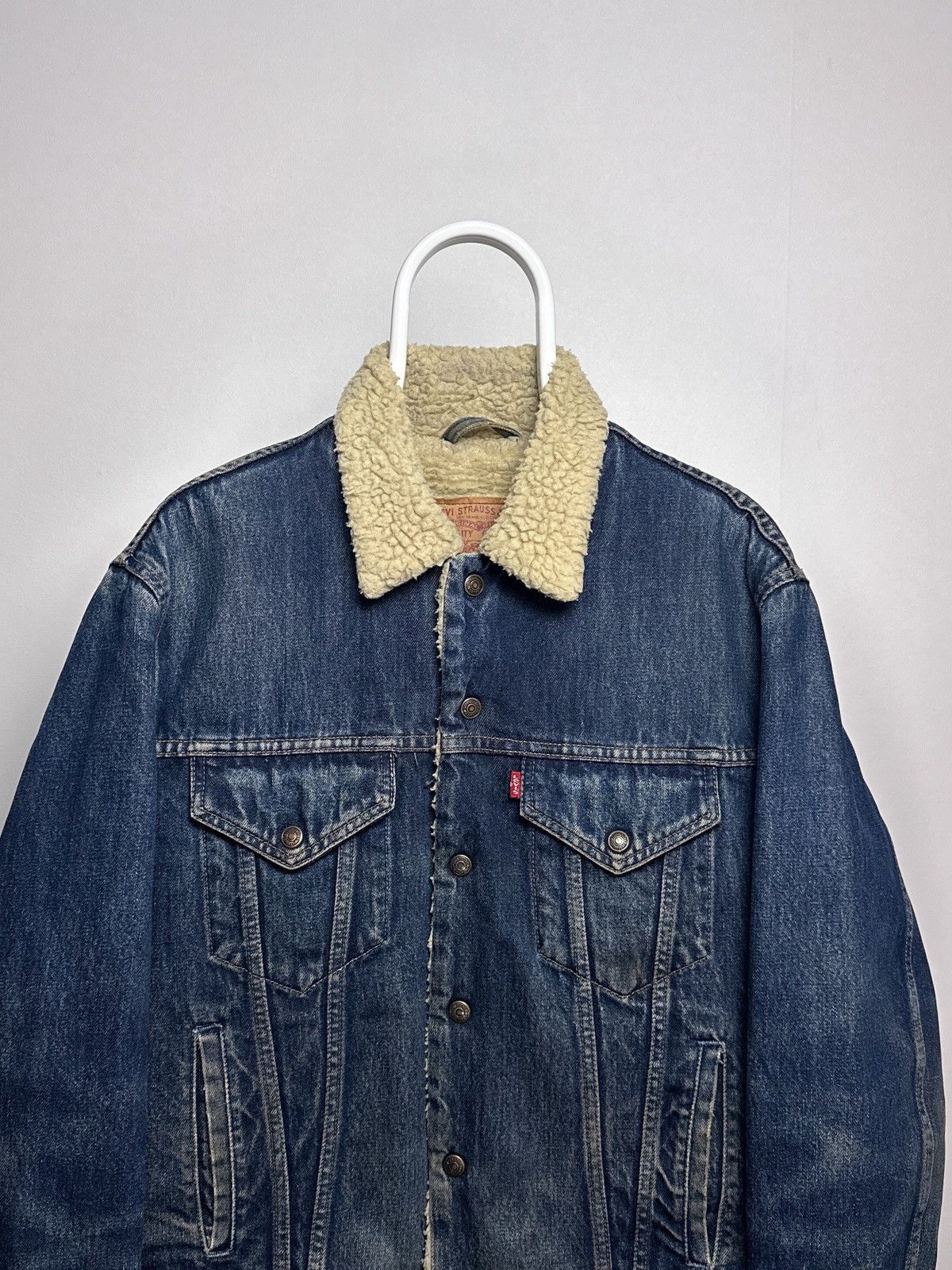 Levi's Vintage Clothing Levi’s Vintage Denim Trucker Sherpa Jacket 71500 Size L Size US L / EU 52-54 / 3 - 2 Thumbnail