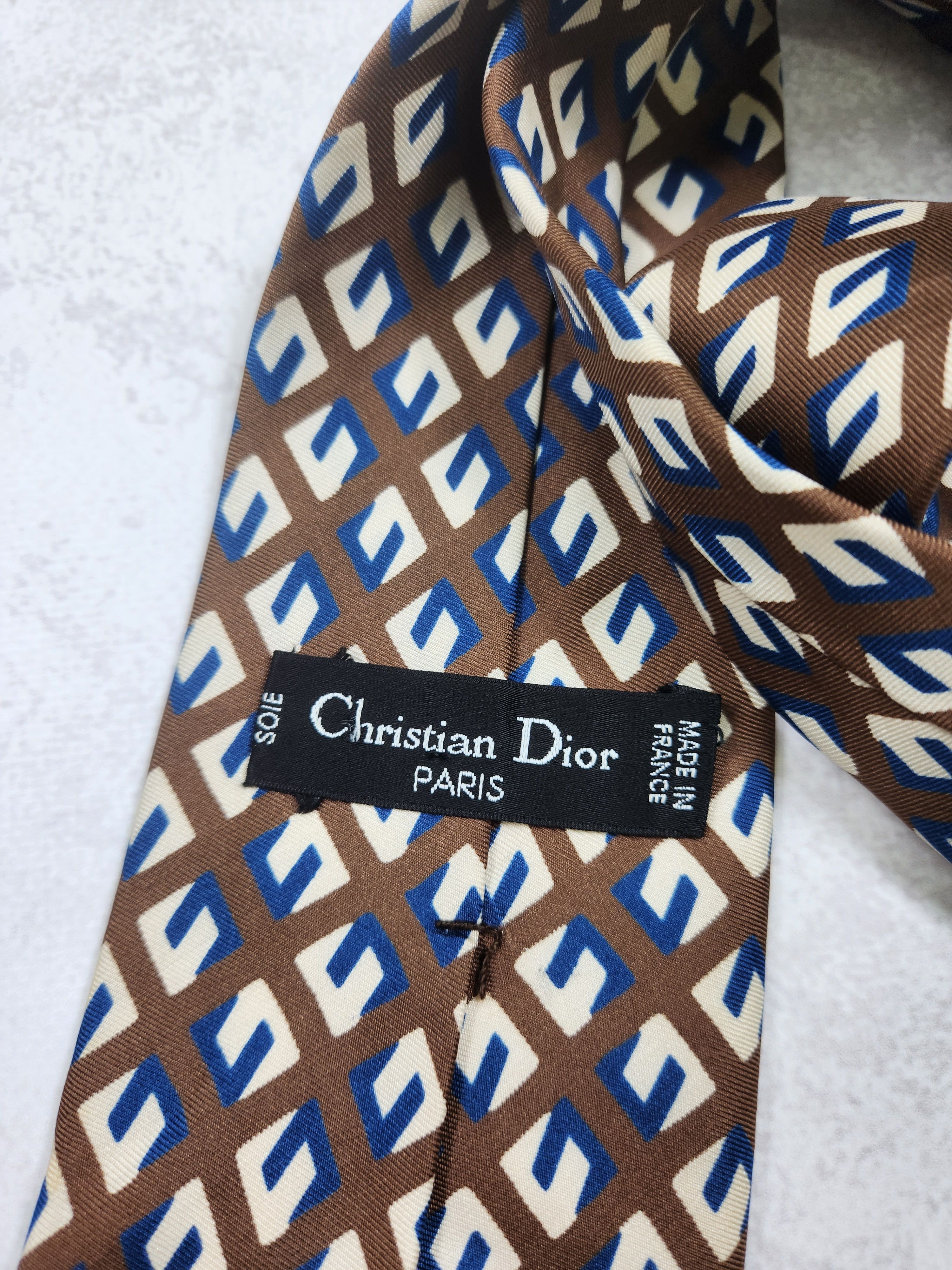 Christian Dior Monsieur Vintage monogram Christian Dior silk tie Size ONE SIZE - 3 Thumbnail