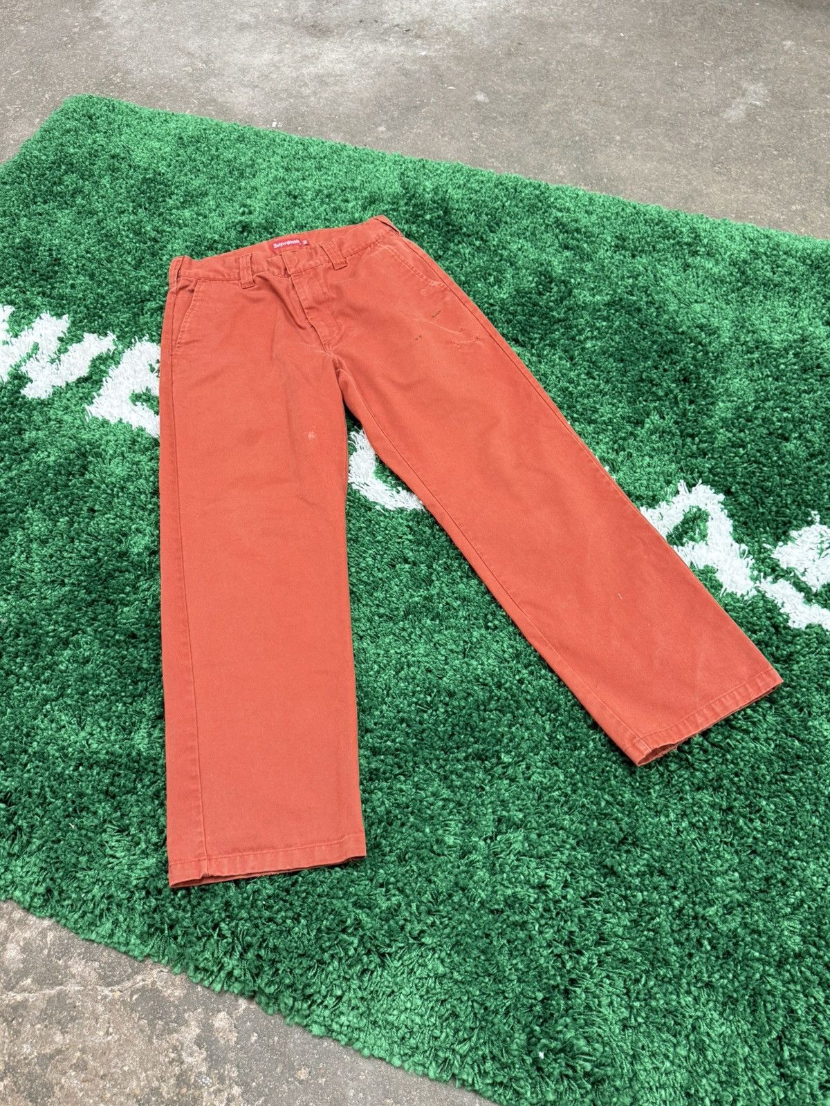 Supreme Supreme Work Pants Clay SS21 Sz. 30 Dark Red Orange Size US 30 / EU 46 - 2 Thumbnail