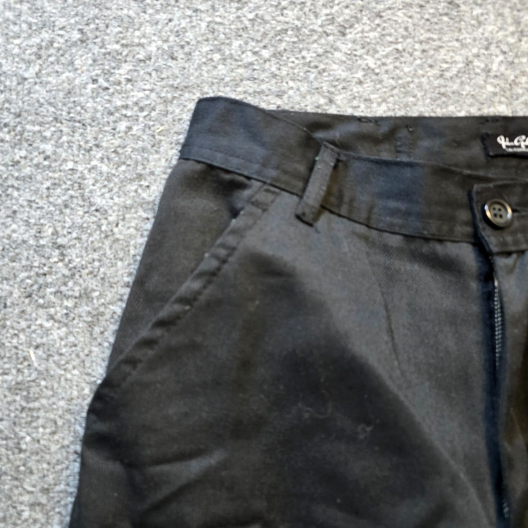 Vintage John Galt Pants Womens One Size Black Cargo Adjustable Straight Leg Casual Basic Size 42" / US 20 - 3 Thumbnail