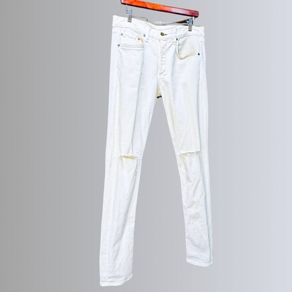 Rag & Bone rag & bone Men's White Extra-Slim Jeans - 32 Size US 32 / EU 48 - 3 Thumbnail