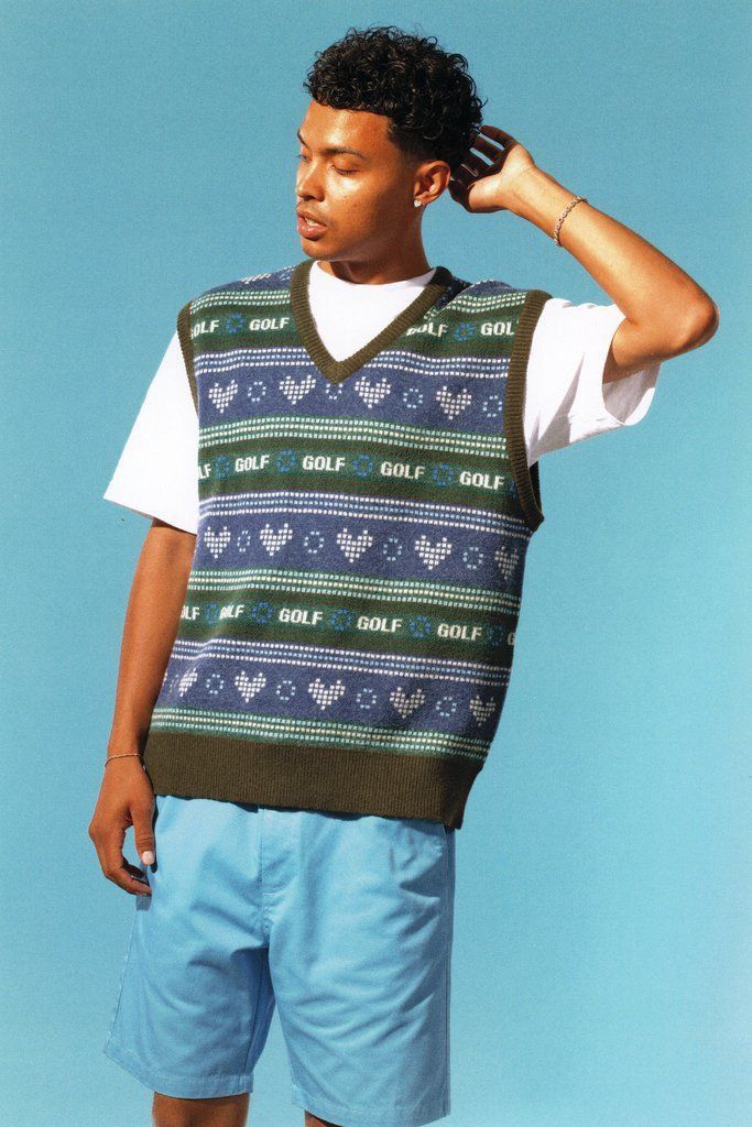 Golf Wang Golf Wang Digital Hearts Sweater Vest Size US M / EU 48-50 / 2 - 8 Thumbnail