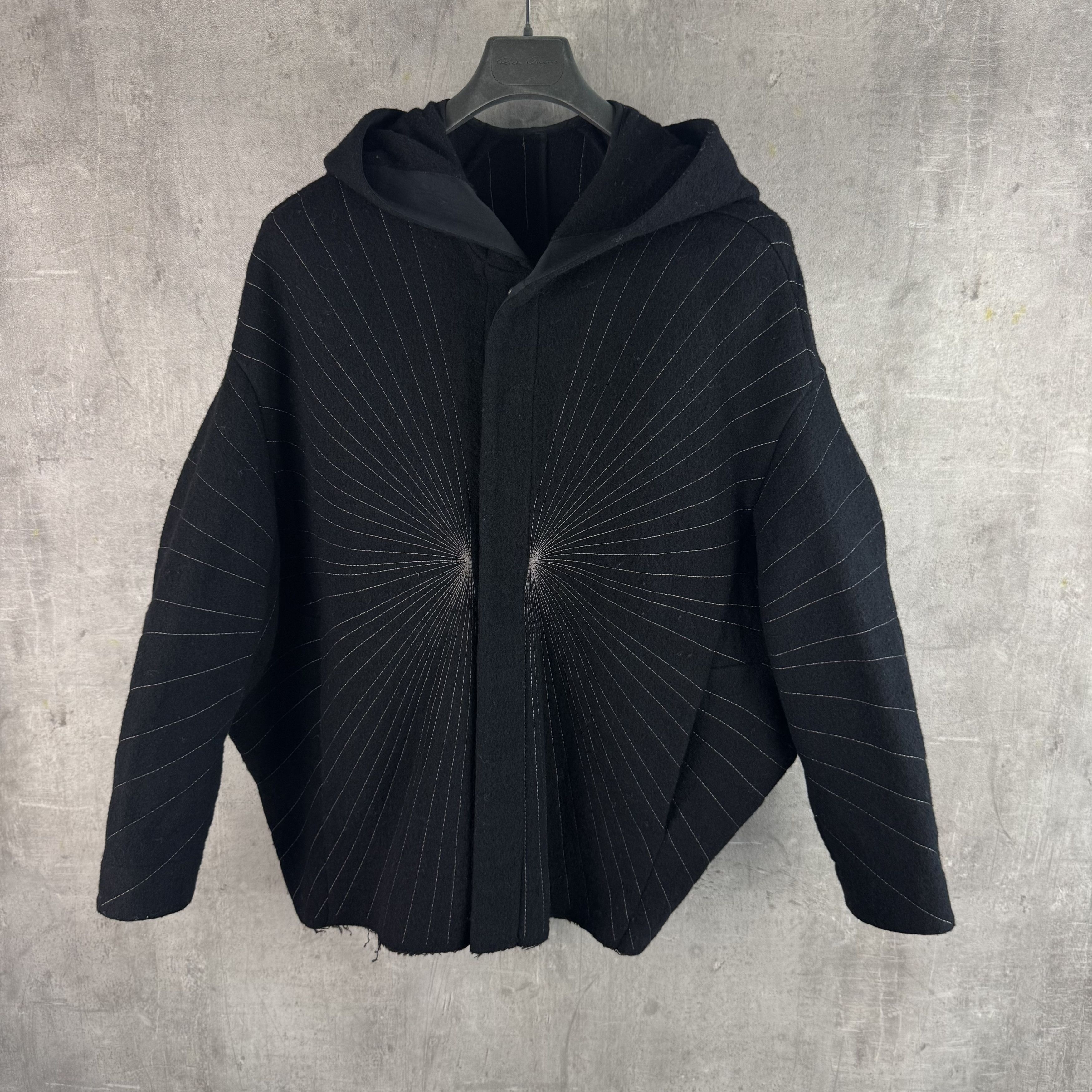 Rick Owens RICK OWENS FW23 LUXOR Peter Jacket Radiance Embroidery Black Size US S / EU 44-46 / 1 - 9 Thumbnail