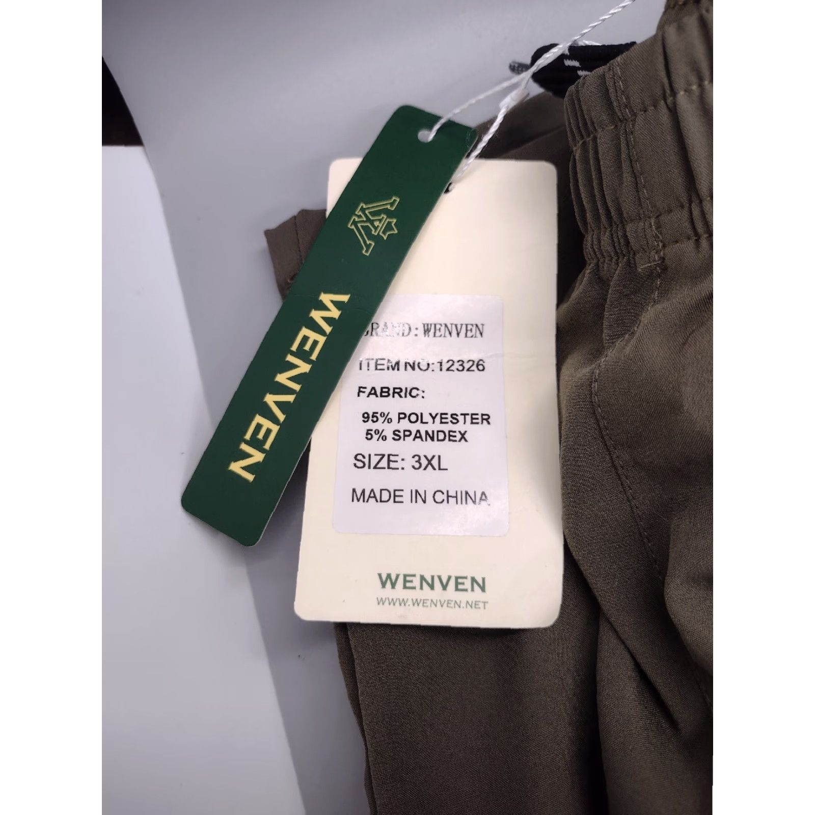 Vintage WenVen Outdoor Sport Men's Hiking Shorts Athletic Fit 3XL Green NWT Rain- and Breathable, Adjustable Waist, Inseam 6" Size US 39 - 3 Thumbnail
