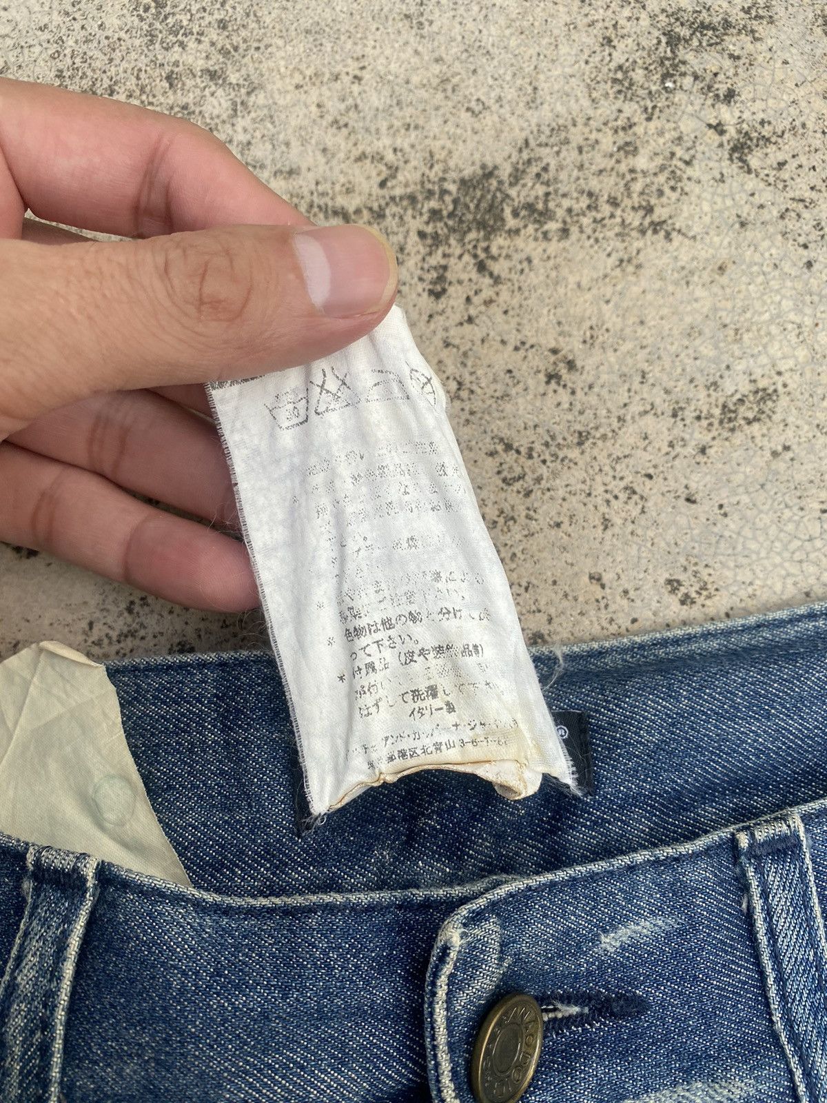 Designer × Dolce & Gabbana Dolce & Gabbana Distressed Faded Denim Jeans Size US 30 / EU 46 - 25 Thumbnail