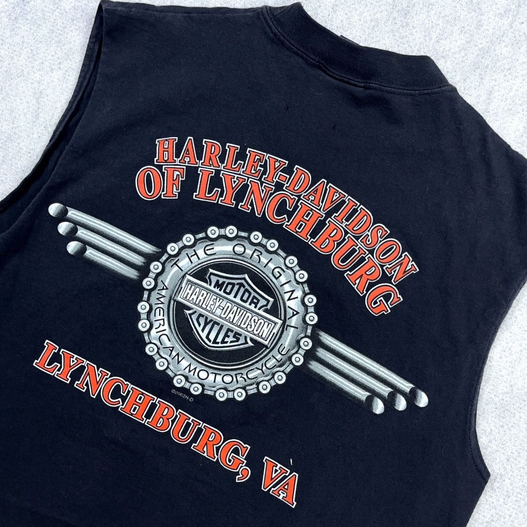 Harley Davidson Harley-Davidson Shirt Men Medium Black Sleeveless Tank Top Biker Lynchburg VA Graphic Print Logo Size US M / EU 48-50 / 2 - 7 Thumbnail