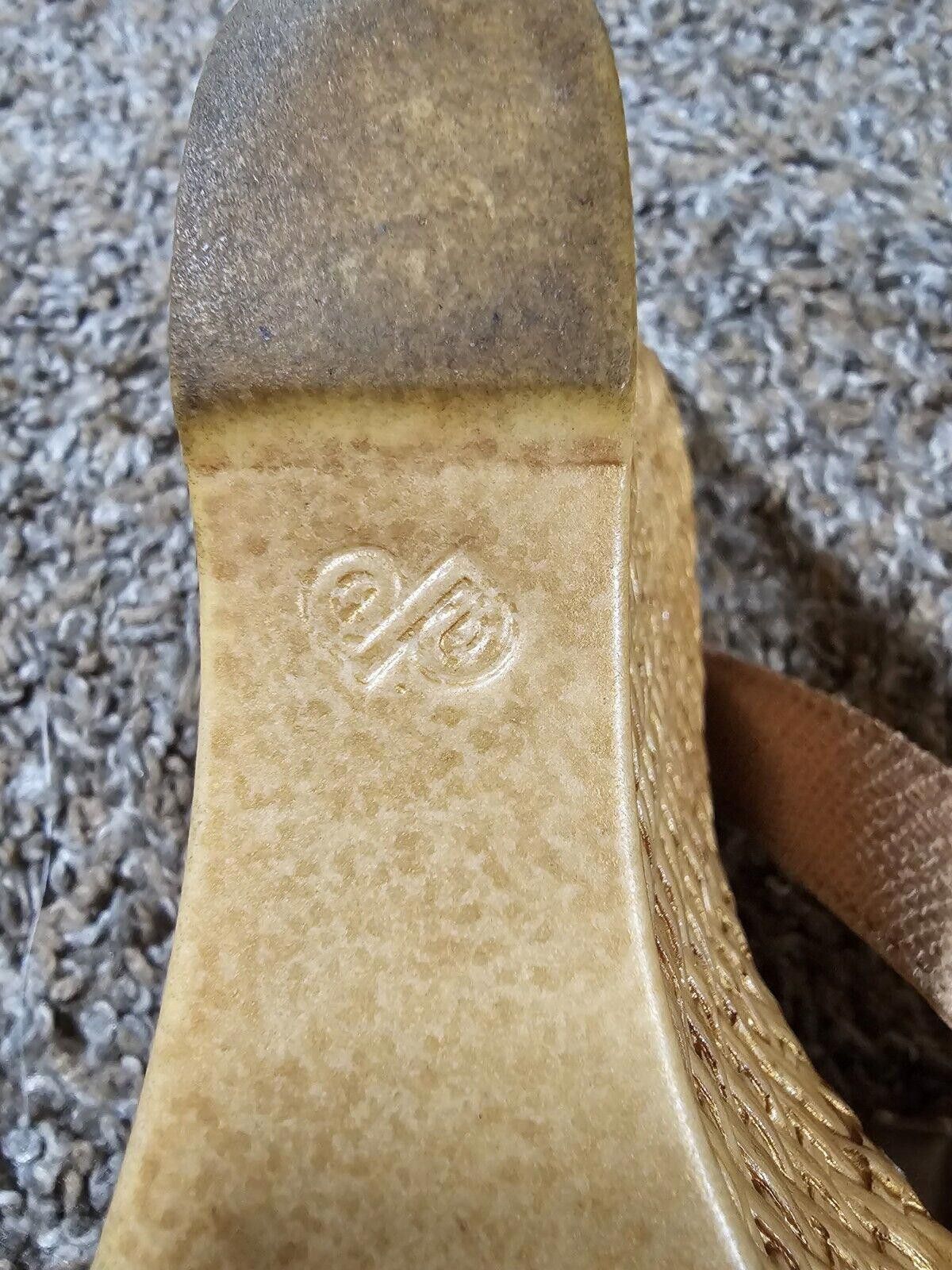 Designer italian shoemakers wicker Type wedge sandal Size 6 Size US 6 / IT 36 - 9 Thumbnail