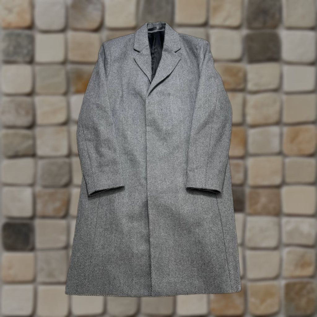 Theory Theory Overcoat Mens Large Gray Wool Blend Coat Size US L / EU 52-54 / 3 - 1 Thumbnail