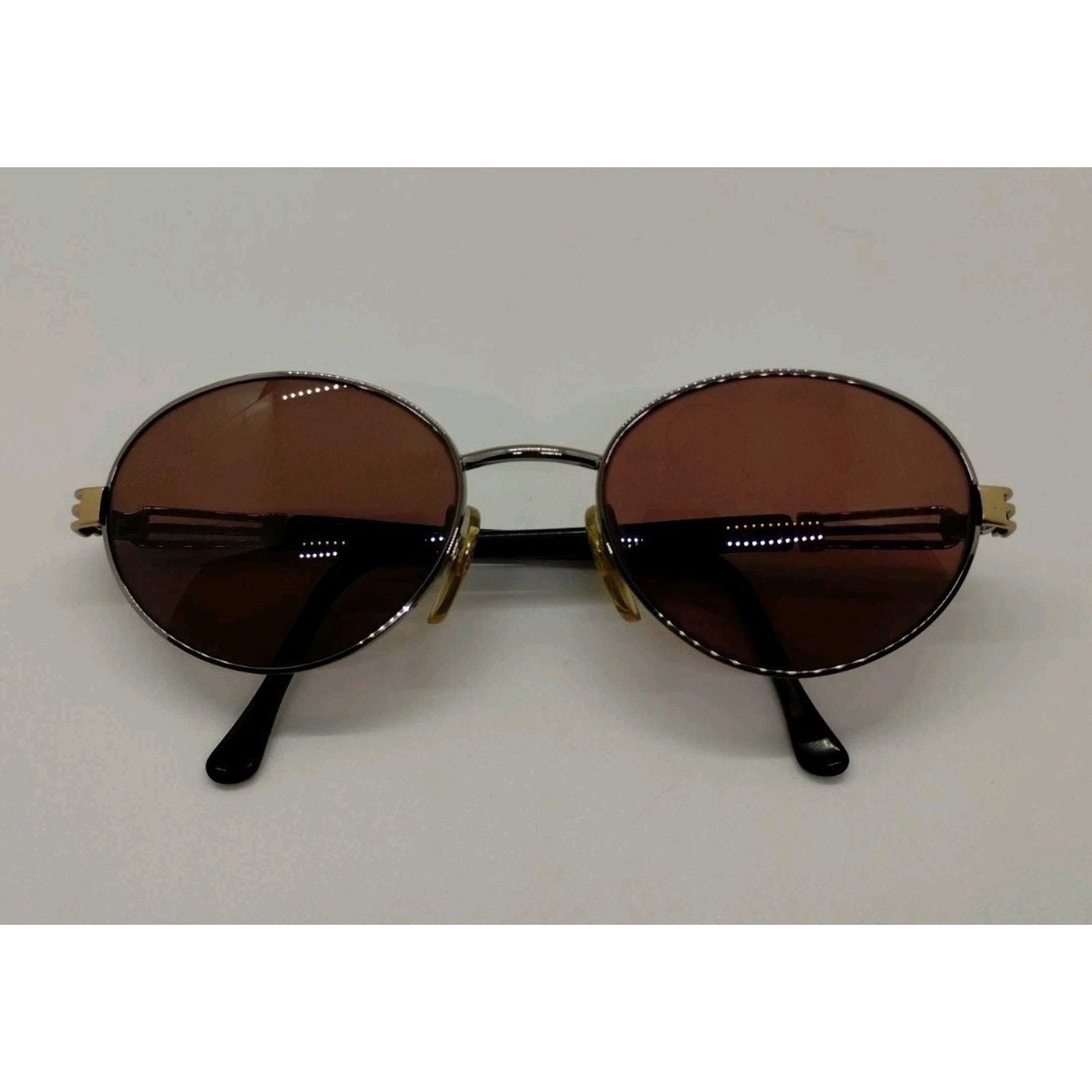 Anne Klein Anne Klein Eyeglass Frames 2002 Gunmetal Gray Frame Size ONE SIZE - 1 Thumbnail