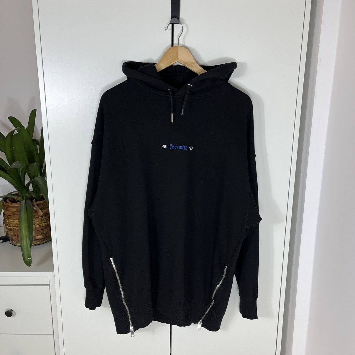 Diesel Diesel l’eremite Big Print Oversized Black Hoodie Y2K Size US L / EU 52-54 / 3 - 1 Thumbnail