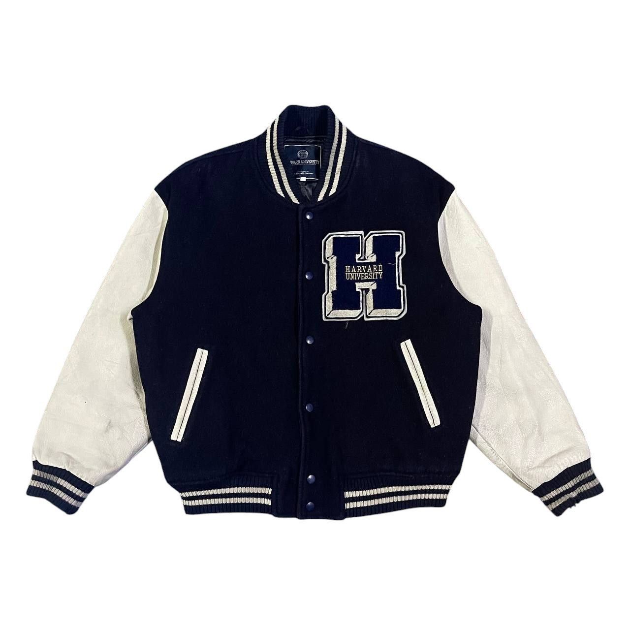 Other Vintage Harvard University Wool Leather Varsity Jacket Size US L / EU 52-54 / 3 - 4 Thumbnail