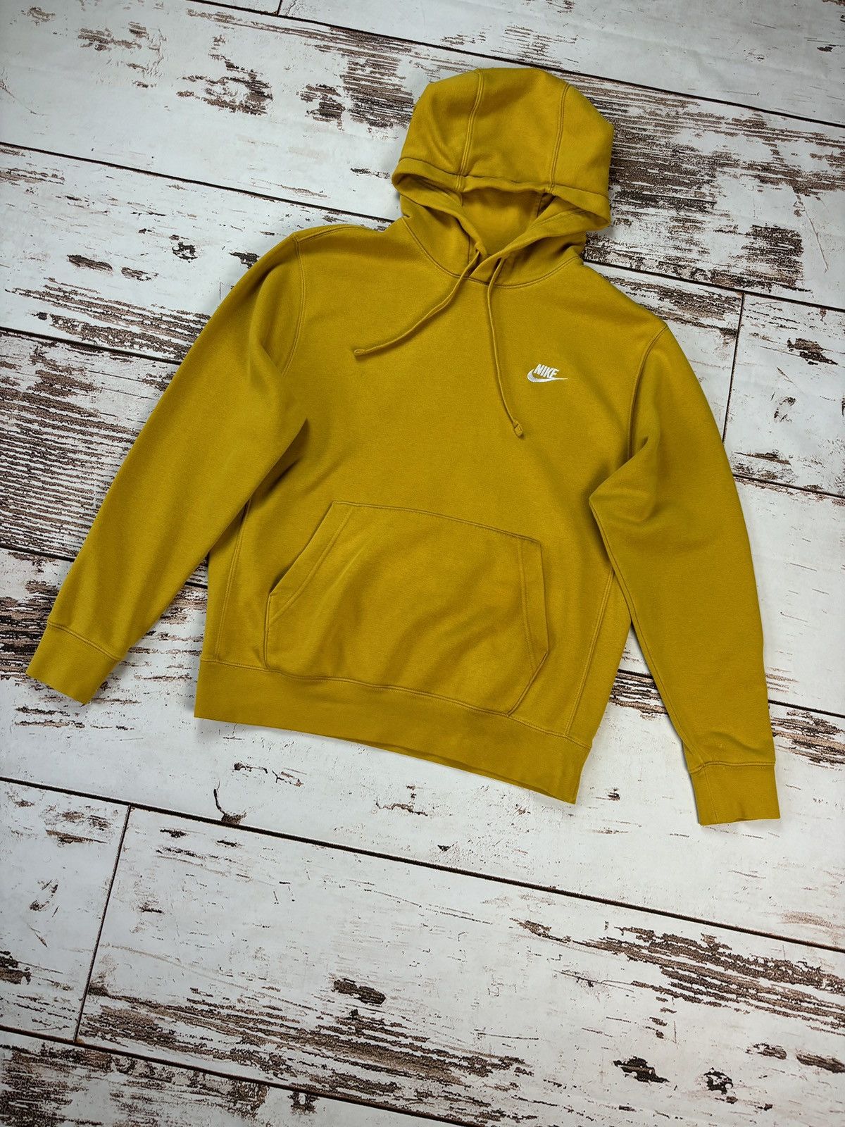 Nike Nike Yellow Hoodie Sweatshirt Size US M / EU 48-50 / 2 - 2 Thumbnail