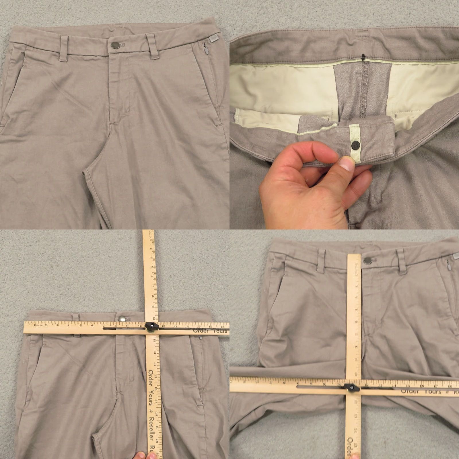 Lululemon Lululemon Mens Pants Commission Slim Oxford Lightweight Beige 31x32 Chino 5-Pocket City Modern Mens Size US 31 - 8 Thumbnail