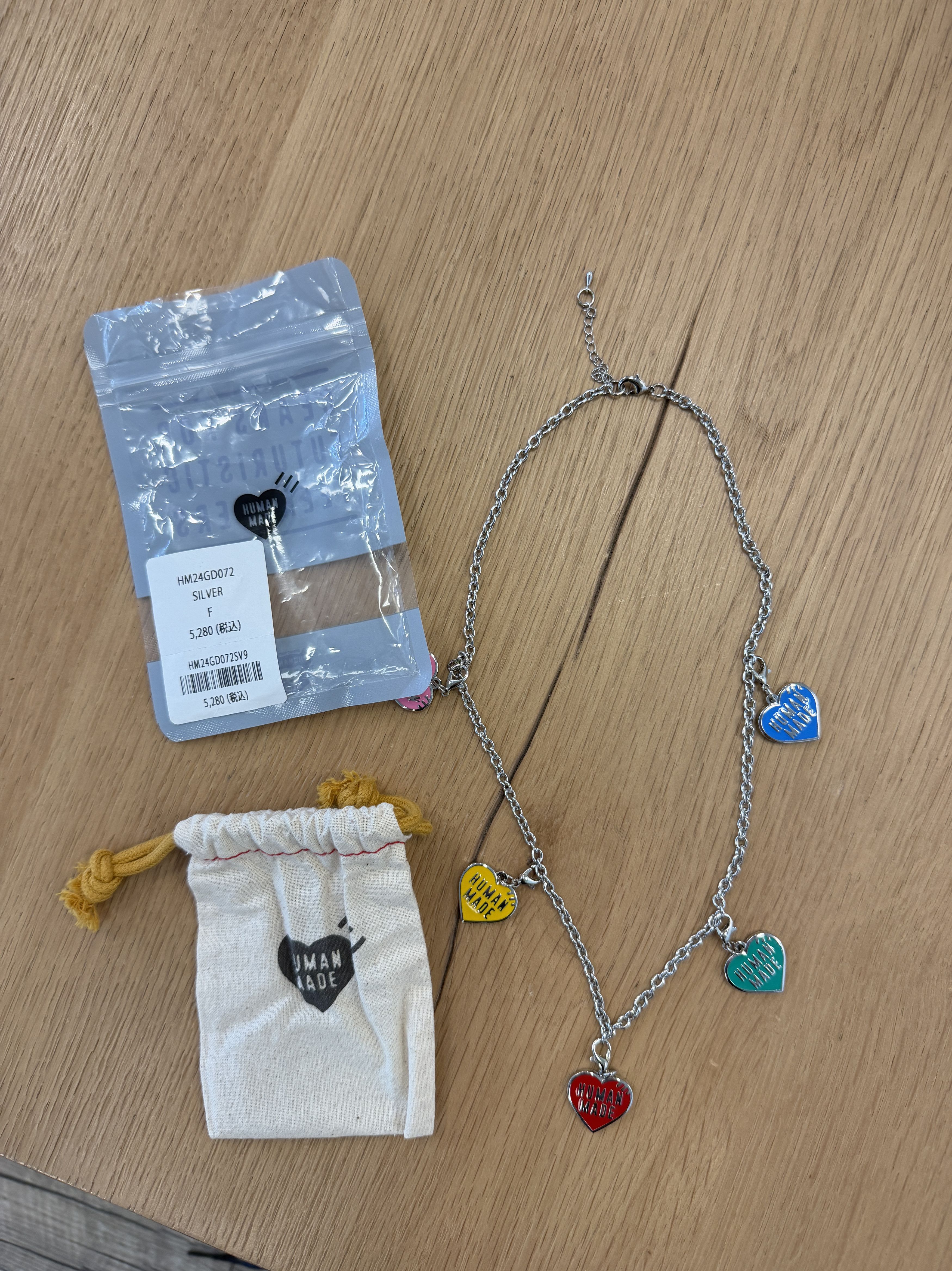 Human Made Human Made Five Heart Necklace Size ONE SIZE - 1 Thumbnail