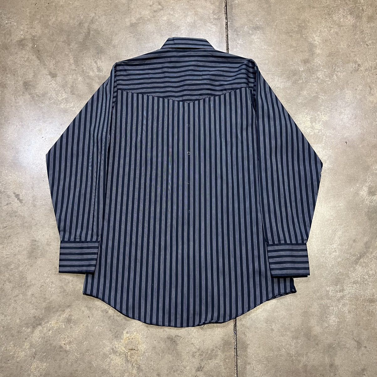 Wrangler Vintage Ely Cattleman Pearl Snap Button Up Shirt Striped Size US M / EU 48-50 / 2 - 5 Thumbnail