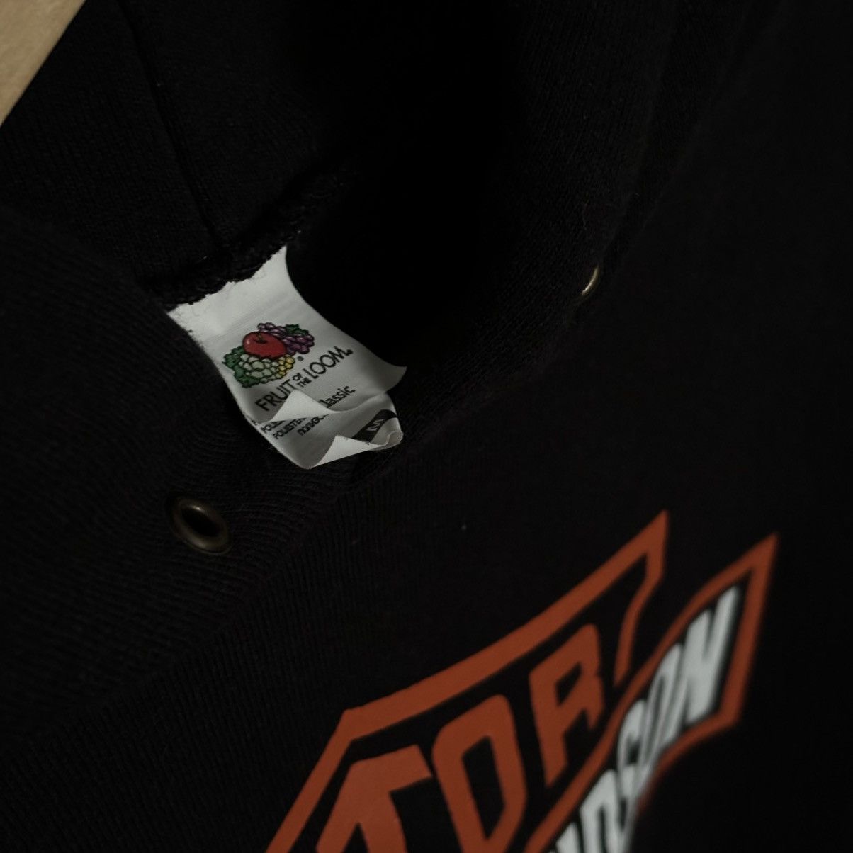 Fruit Of The Loom Harley Davidson hoodie black medium rare vintage Size US M / EU 48-50 / 2 - 4 Thumbnail