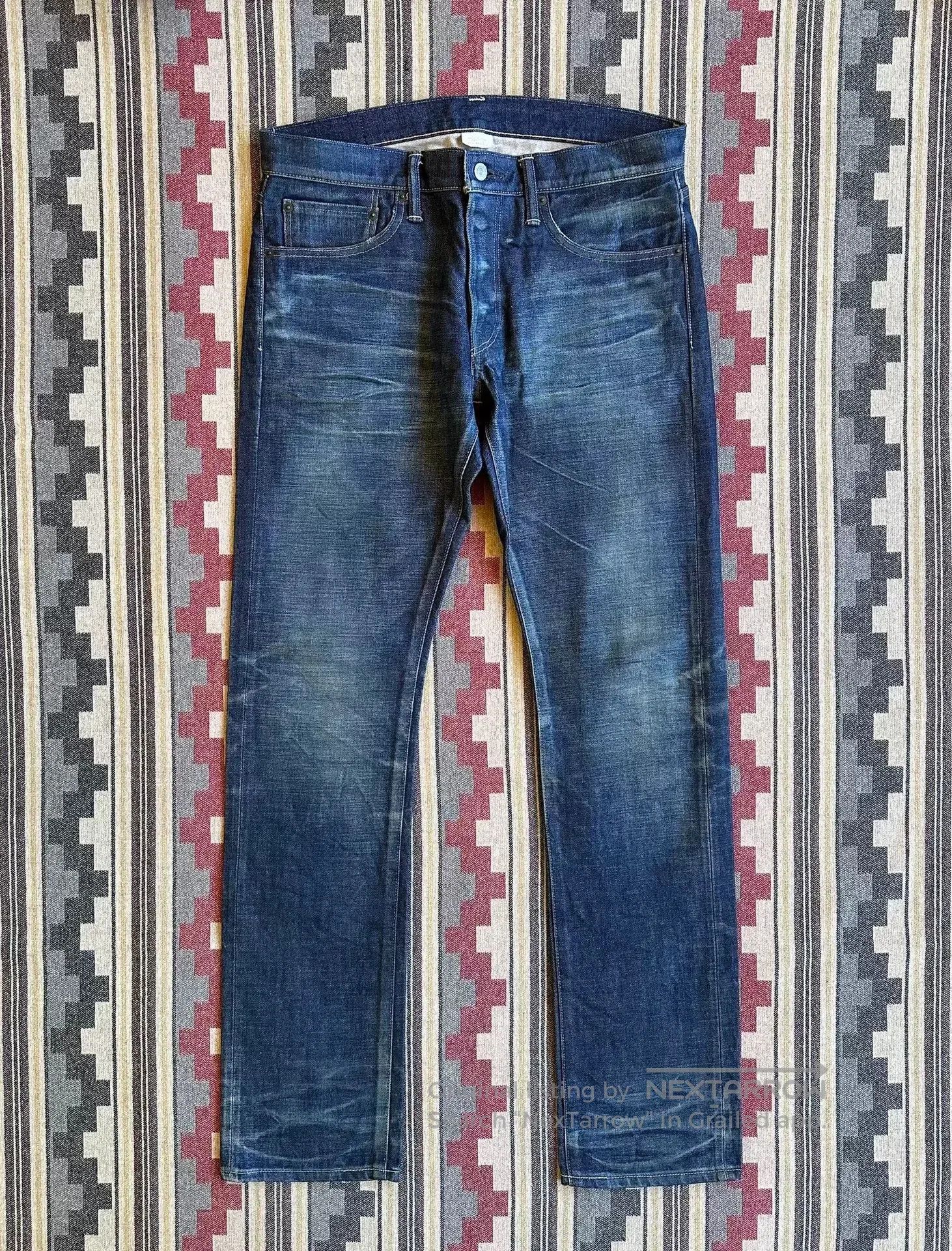 selvage denim pants made in japan.