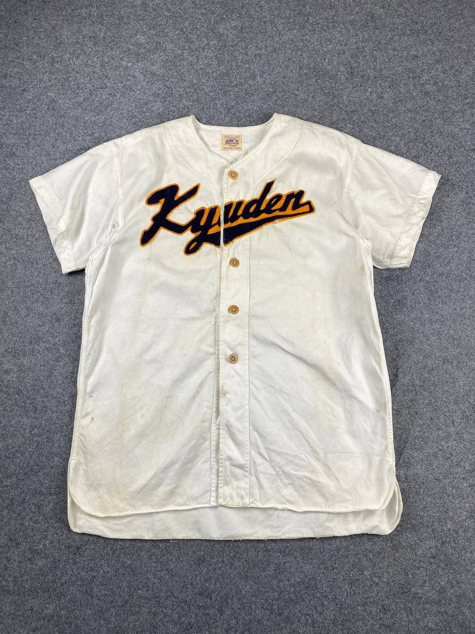 Vintage vintage kyuden baseball cotton jersey Size US L / EU 52-54 / 3 - 1 Thumbnail