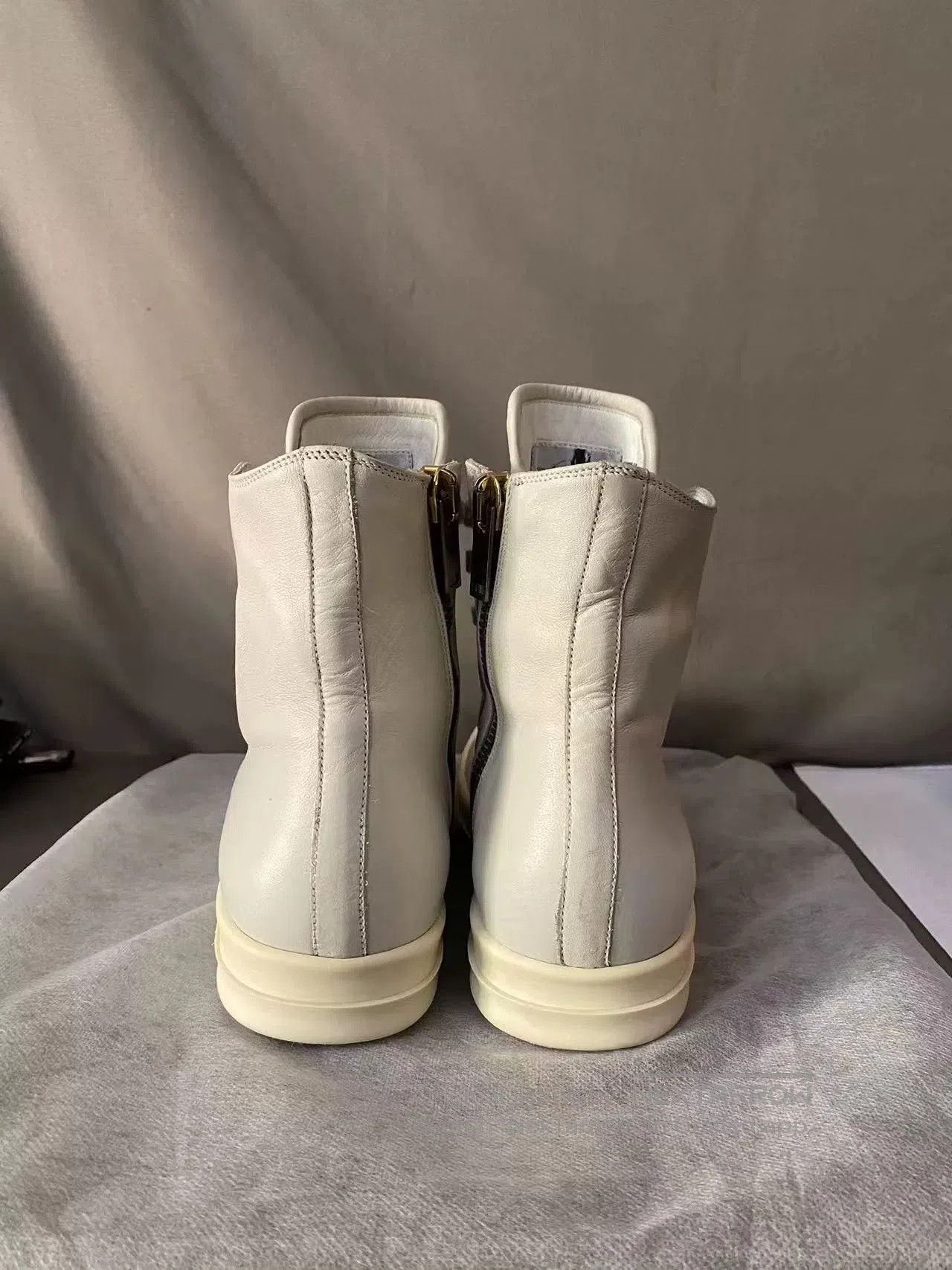 Rick Owens Rick Owens High-Top Leather Sneakers. Size US 7 / IT 37 - 4 Thumbnail