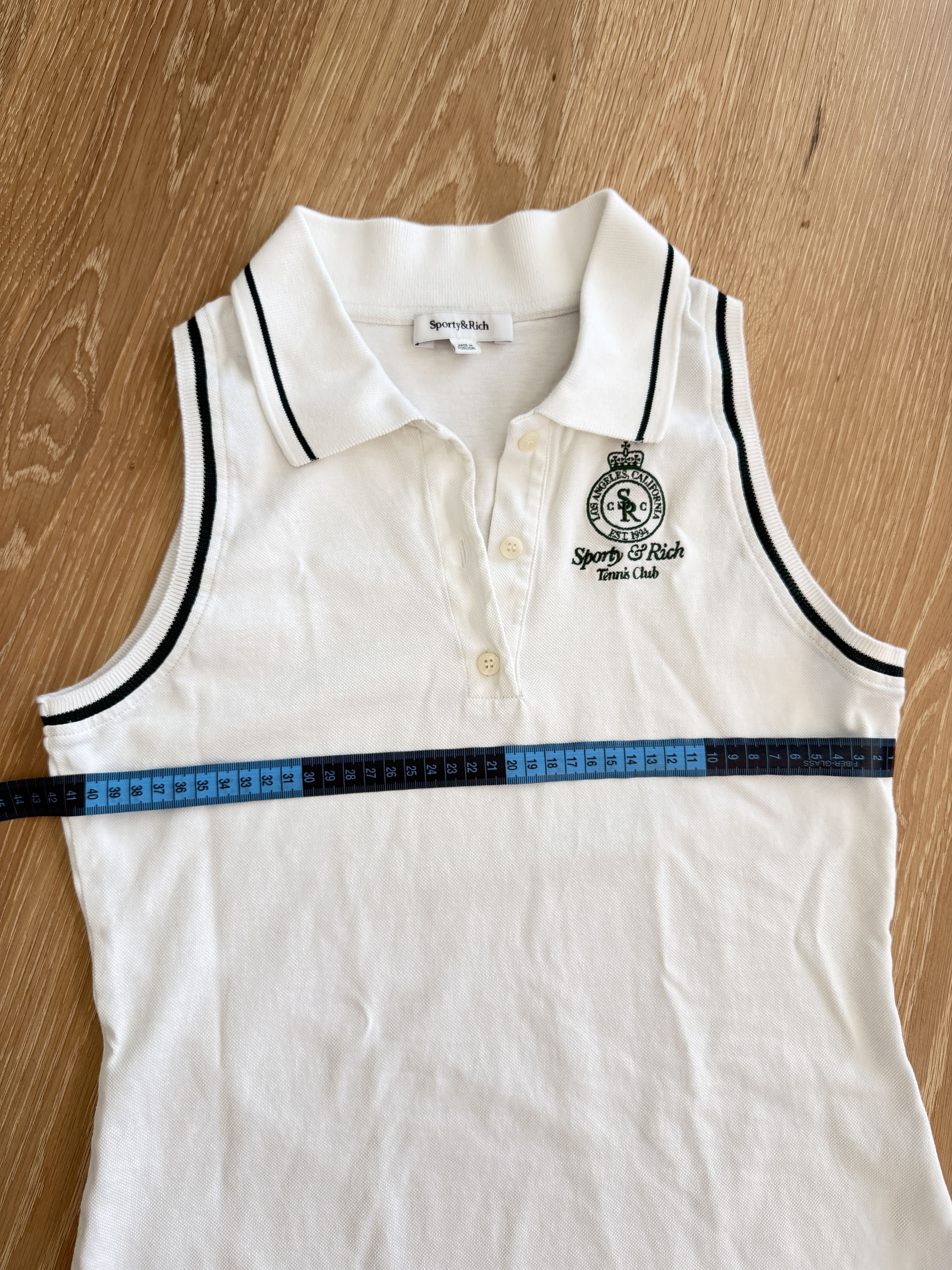 Sporty & Rich Helena Tennis Pique Polo Dress Size M / US 6-8 / IT 42-44 - 3 Thumbnail