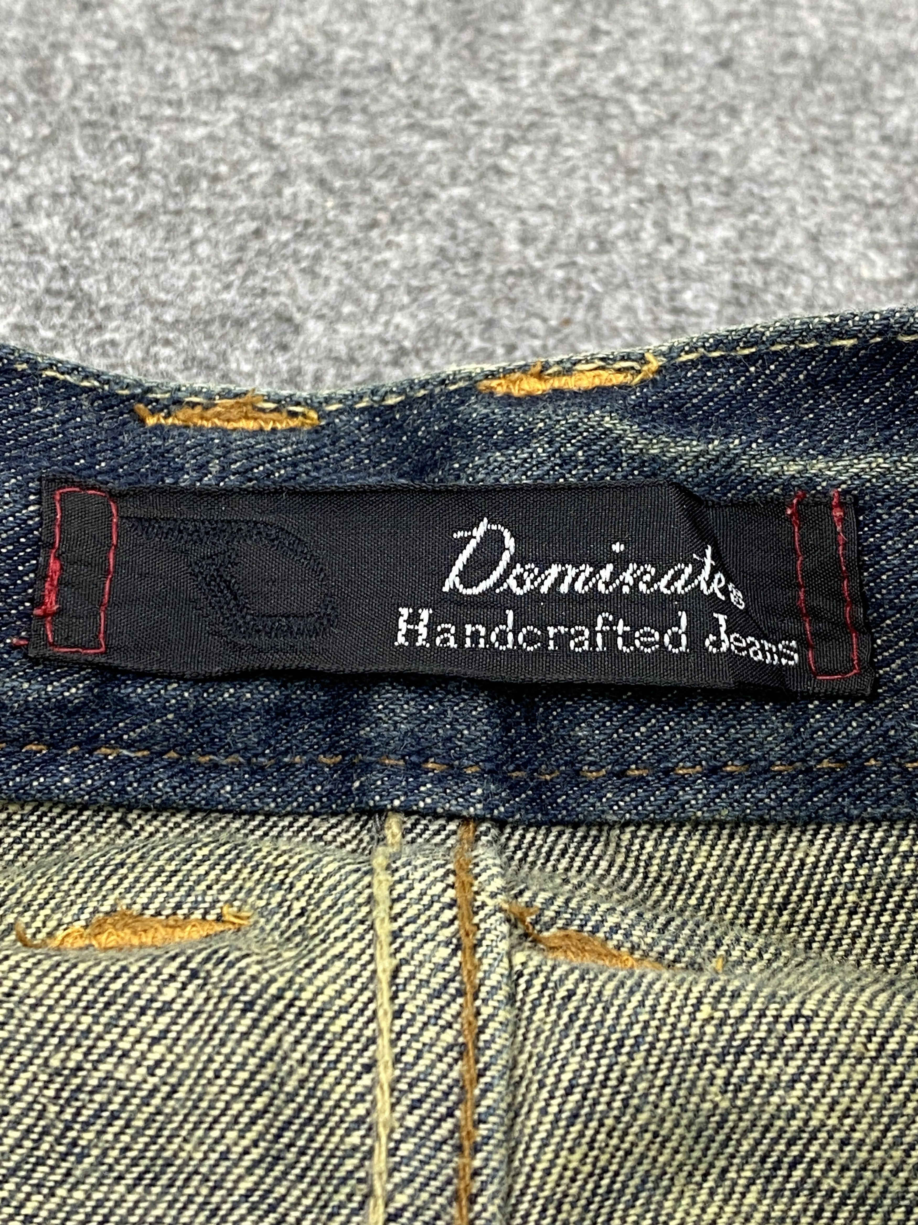 If Six Was Nine Vintage Dominates Handcrafted Double Waist Jeans DP2726 Size US 33 - 6 Thumbnail