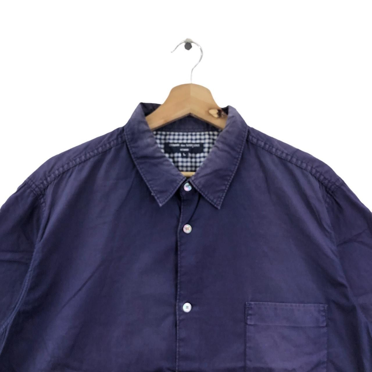 Comme des Garcons COMME DES GARCONS Homme Indigo Distress Casual Tee Shirt Size US L / EU 52-54 / 3 - 2 Thumbnail