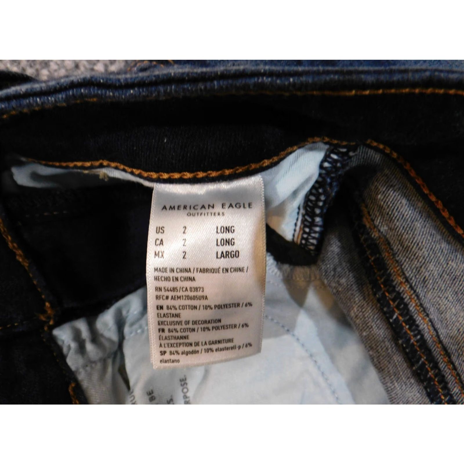 American Eagle Outfitters American Eagle Outfitters Jeans Jegging Blue Distressed 2 Womens Mid Rise 30in Inseam Denim Cotton Spandex Zip Size 26" / US 2 / IT 38 - 6 Thumbnail