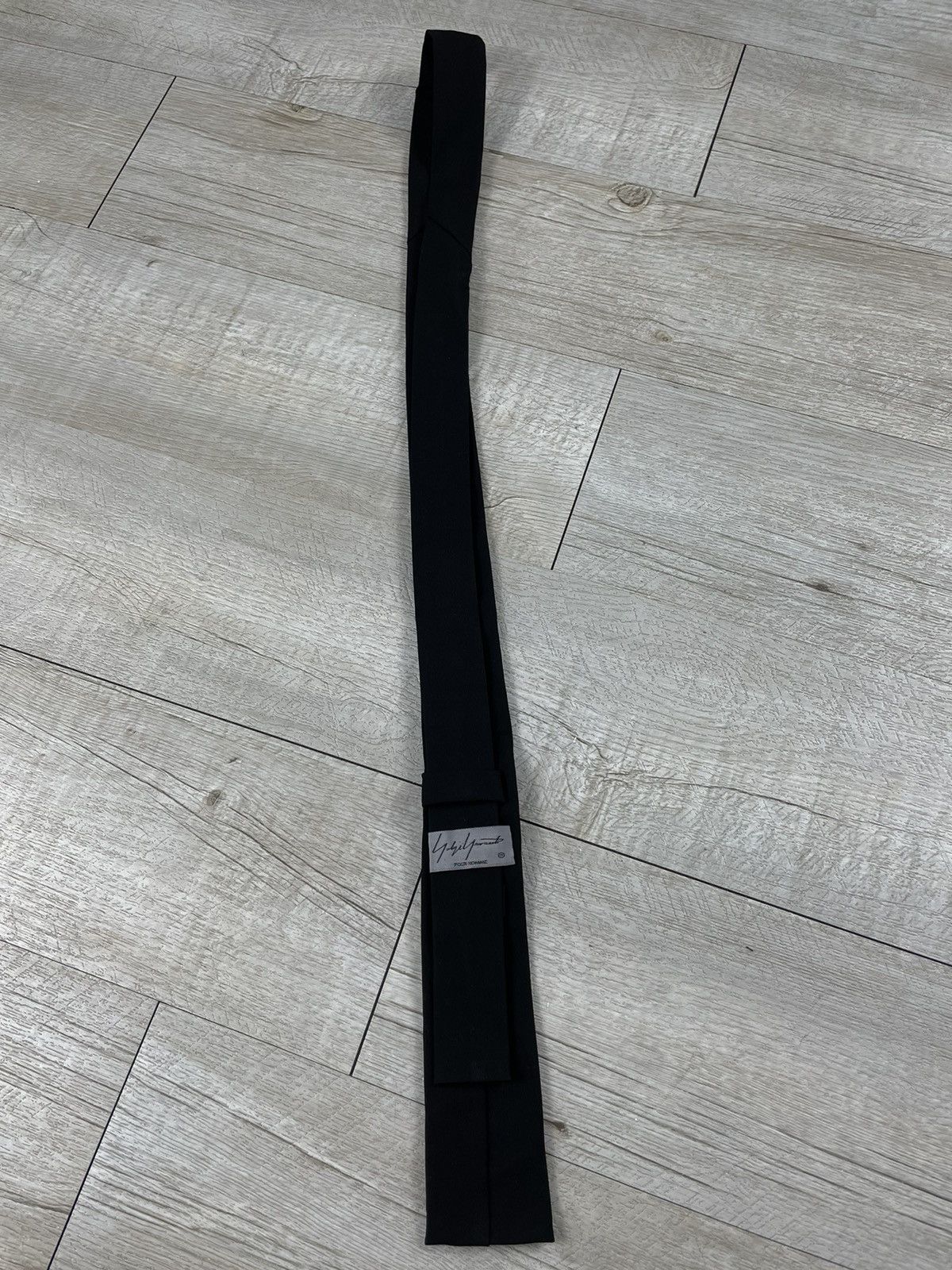 Yohji Yamamoto Rare Y’s AvantGarde Japan Wool Logo Nihilistic Delusion Neck Tie Size ONE SIZE - 2 Thumbnail