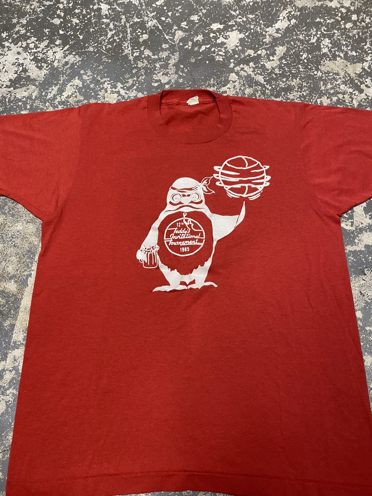 Budweiser × Vintage Vintage Budweiser Bud Beer Teddys Tournament 80s Tshirt Size US XL / EU 56 / 4 - 8 Thumbnail