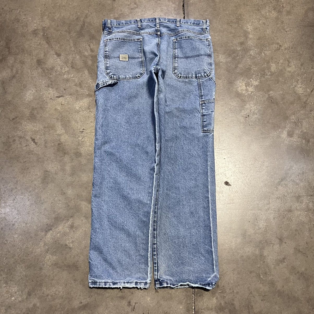 Vintage Vintage Y2K Wrangler Carpenter Pants Skater Baggy Faded Wide Size US 36 / EU 52 - 1 Thumbnail