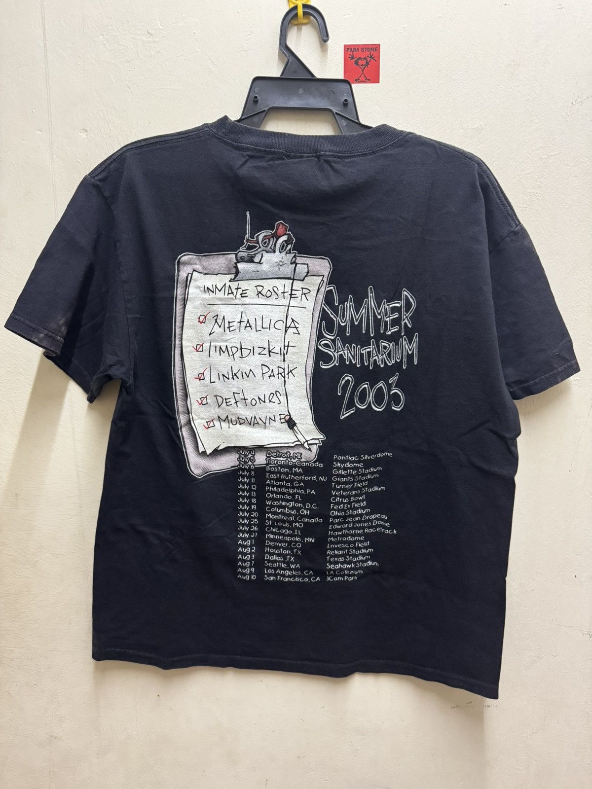 Band Tees Vintage Summer Sanitarium Metallica Limp Bizkit Linkin Park Size US L / EU 52-54 / 3 - 4 Thumbnail