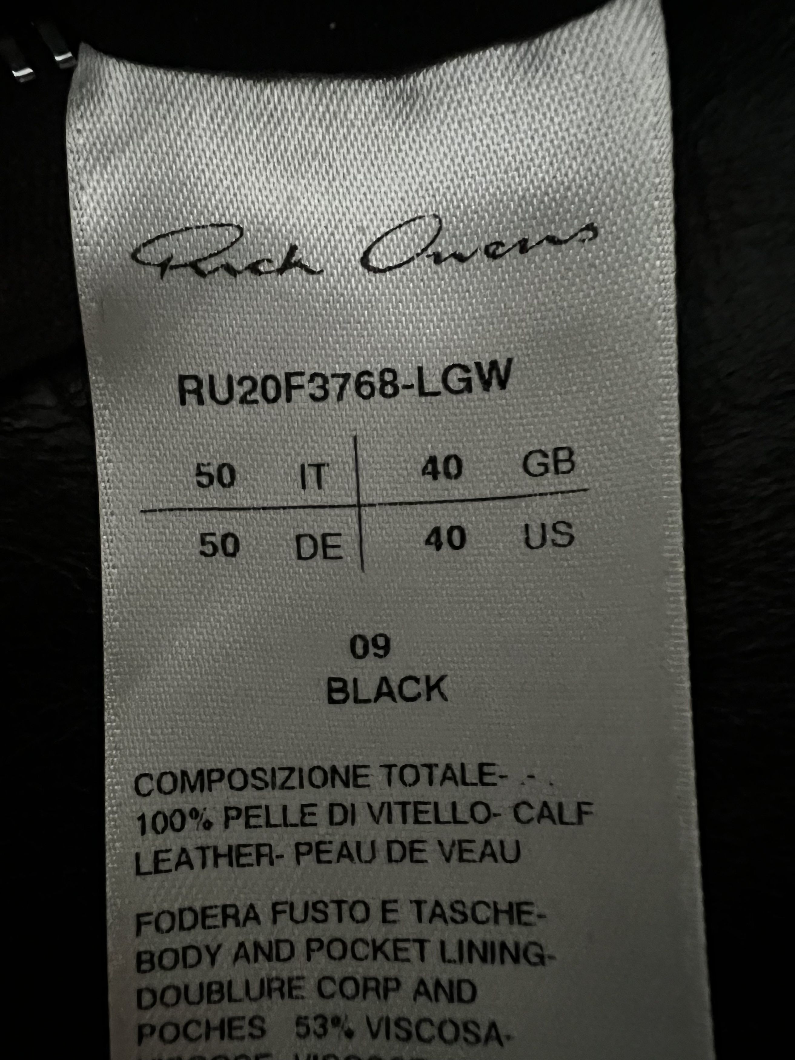 Rick Owens F/W 20 "PERFORMA" Asymmetrical Leather Biker Jacket Size US M / EU 48-50 / 2 - 17 Thumbnail
