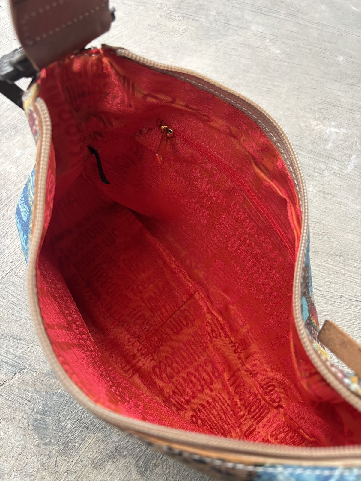 Vintage Roberto Cavalli Freedom Patchwork Shoulder Bag