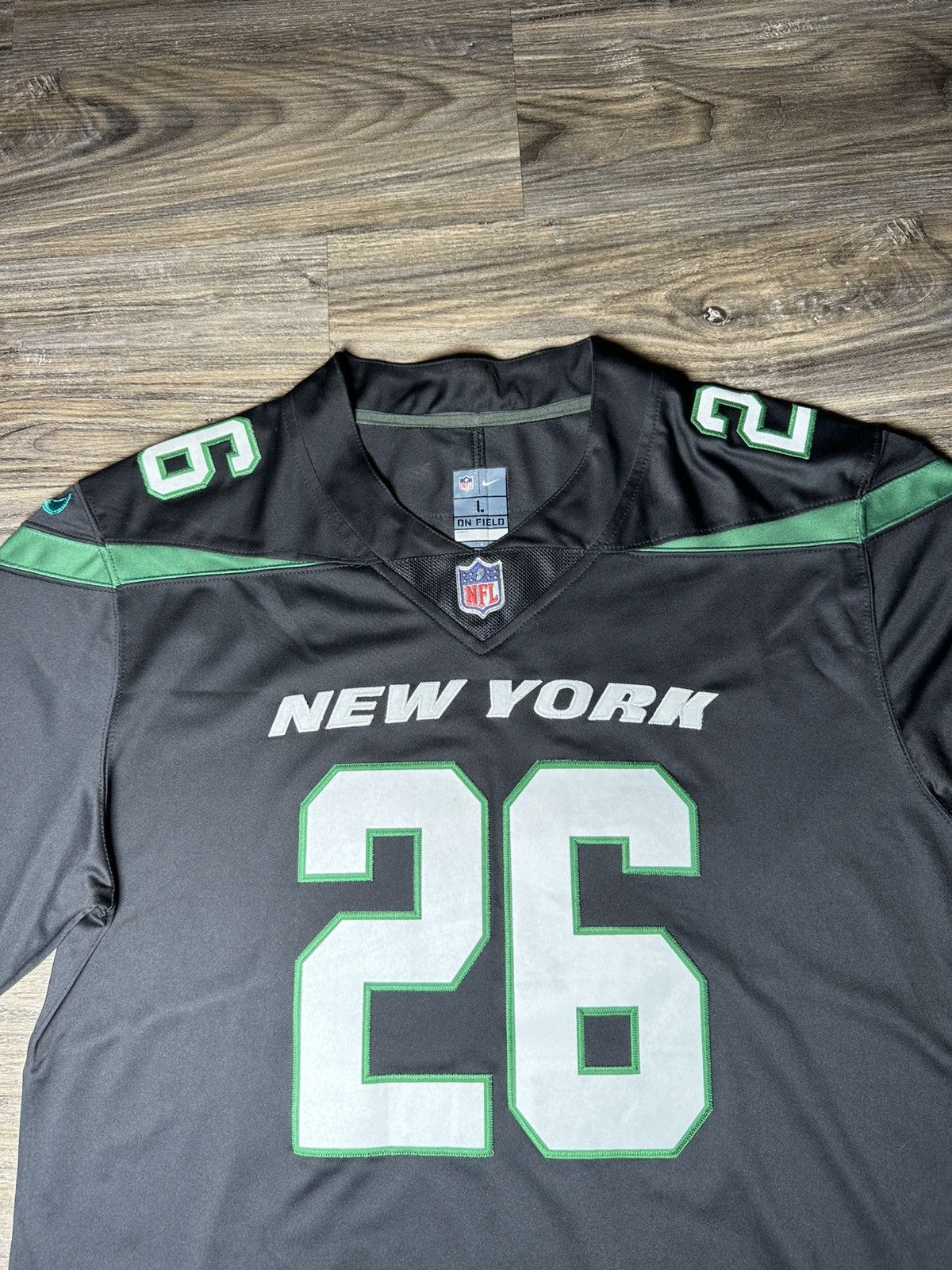 NFL × Nike Nike NFL On Field Apparel New York Jets LeVeon Bell 26 Black Size US L / EU 52-54 / 3 - 3 Thumbnail