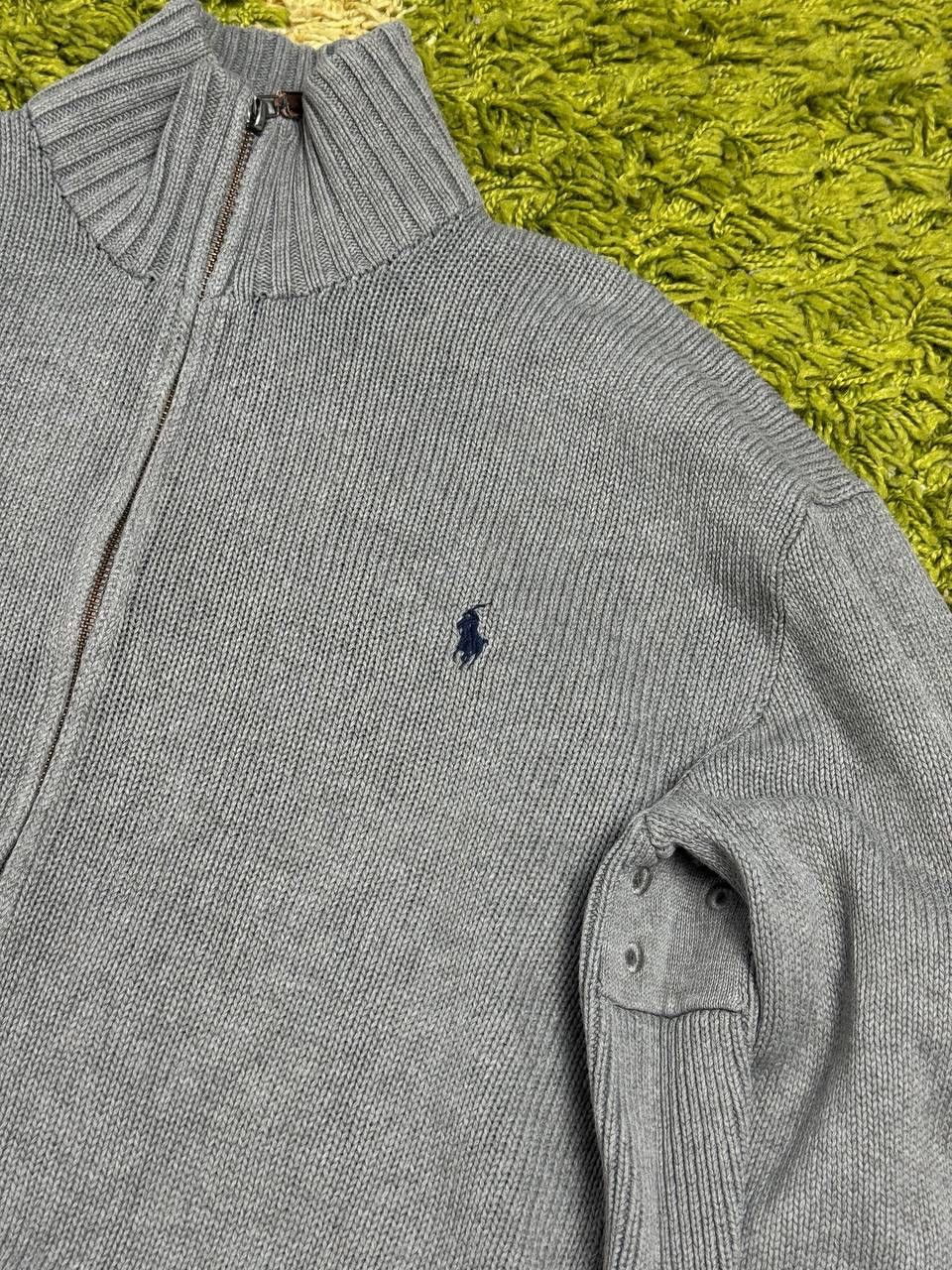 Polo Ralph Lauren × Vintage Vintage 90s Polo Ralph Lauren Zip Up Sweater Size US L / EU 52-54 / 3 - 2 Thumbnail