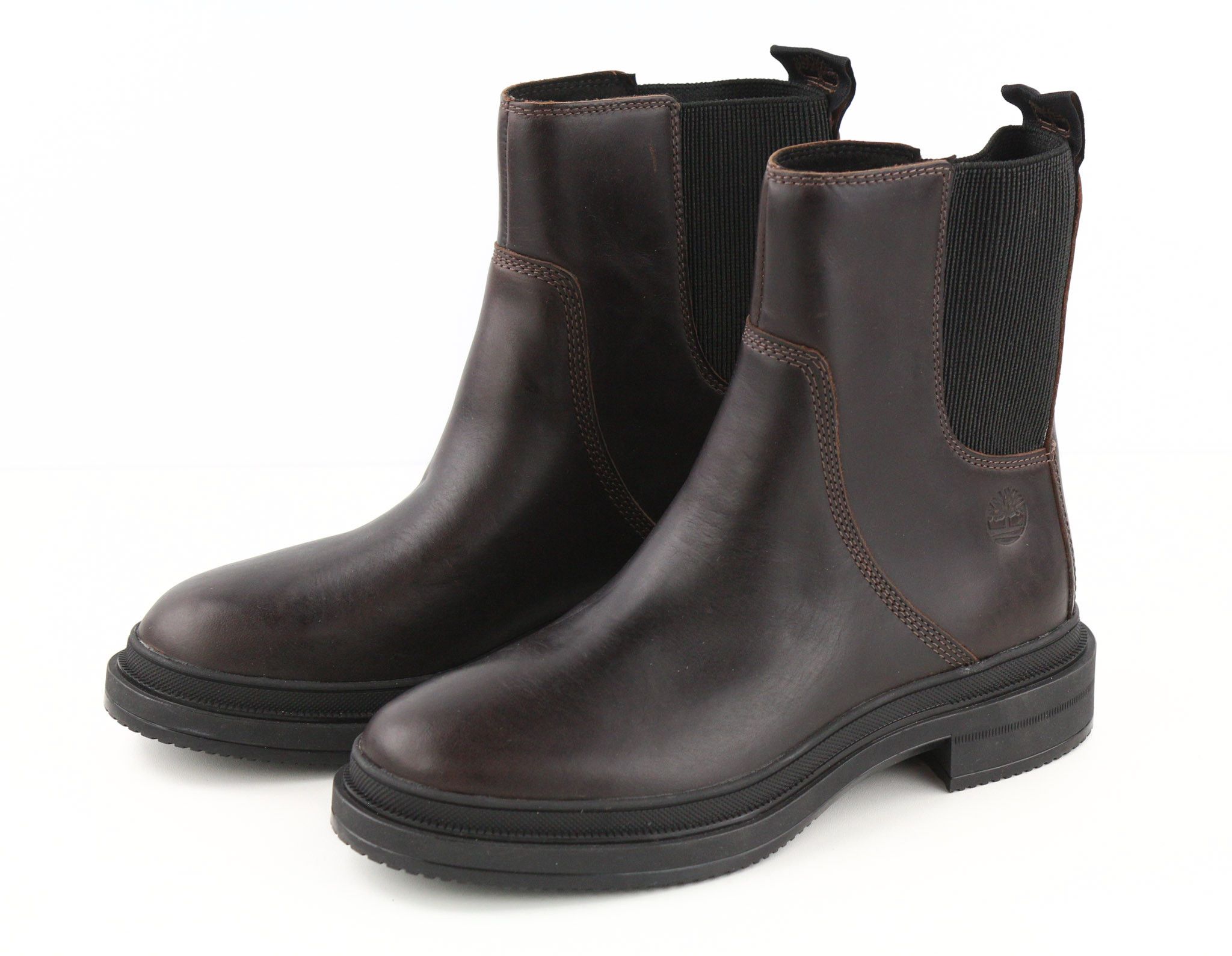 Timberland A2589 UK4 Dark Leather ReBOTL Pull Tab Boots Shoes 79948 Size US 6.5 / IT 36.5 - 2 Thumbnail