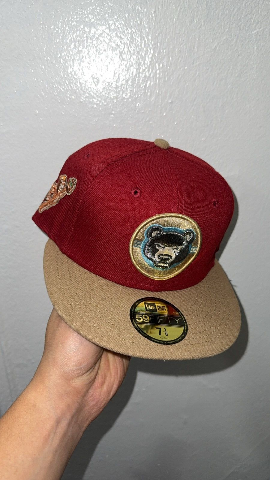 New Era New Era 59fifty Burgundy Chicago Cubs fitted hat size 7 1/8 Size ONE SIZE - 1 Thumbnail