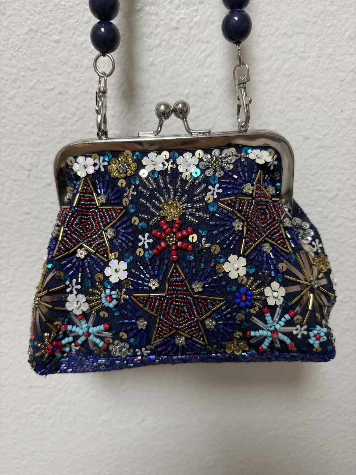 Other America & Beyond Beaded Frame Clutch Size ONE SIZE - 1 Thumbnail