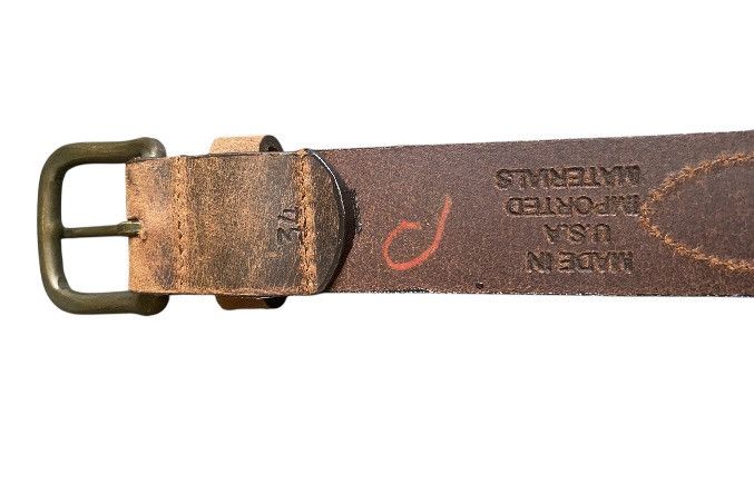 Other Camp Hero Leather Beaded Belt Size 34 - 7 Thumbnail