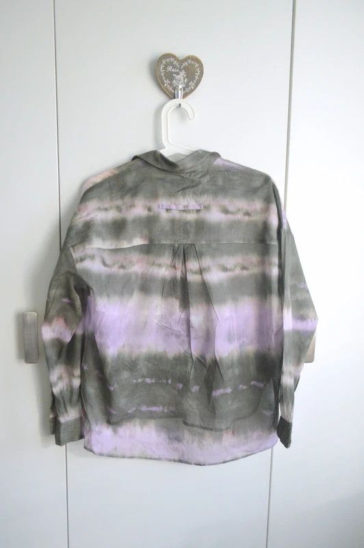CINQUE Cinque shirt S/M oversize cotton chambray tie-dye boho indie Size M / US 6-8 / IT 42-44 - 5 Thumbnail